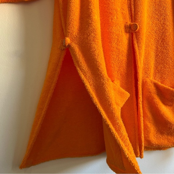 La Veste Ship Wheel Kimono Towel Dress in Orange - Picture 8 of 16